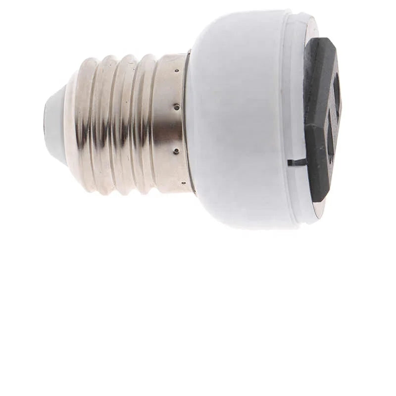b2b E27 ABS US/EU plug high-quality connector accessory bulb holder lighting fixture bulb base screw adapter white lamp socket