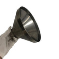 b2b Custom CNC machined turned aluminum brass conical lamp lighting parts rotating lampshade base parts