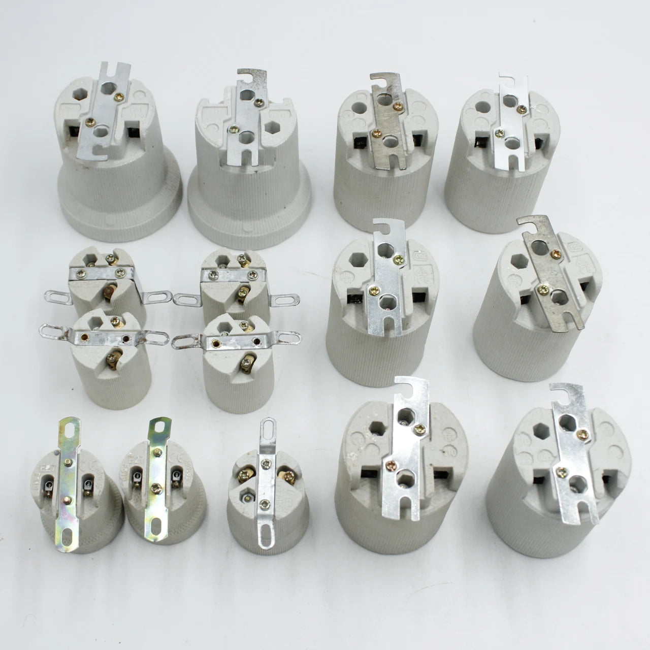 B2B Electric Decorative Ceramic Lamp Holder - E27 Ceramic Light Socket for Lighting Accessories  French: Douille céramique décorative électrique E27 - Accessoires d'éclairage pour prise en céramique B2B