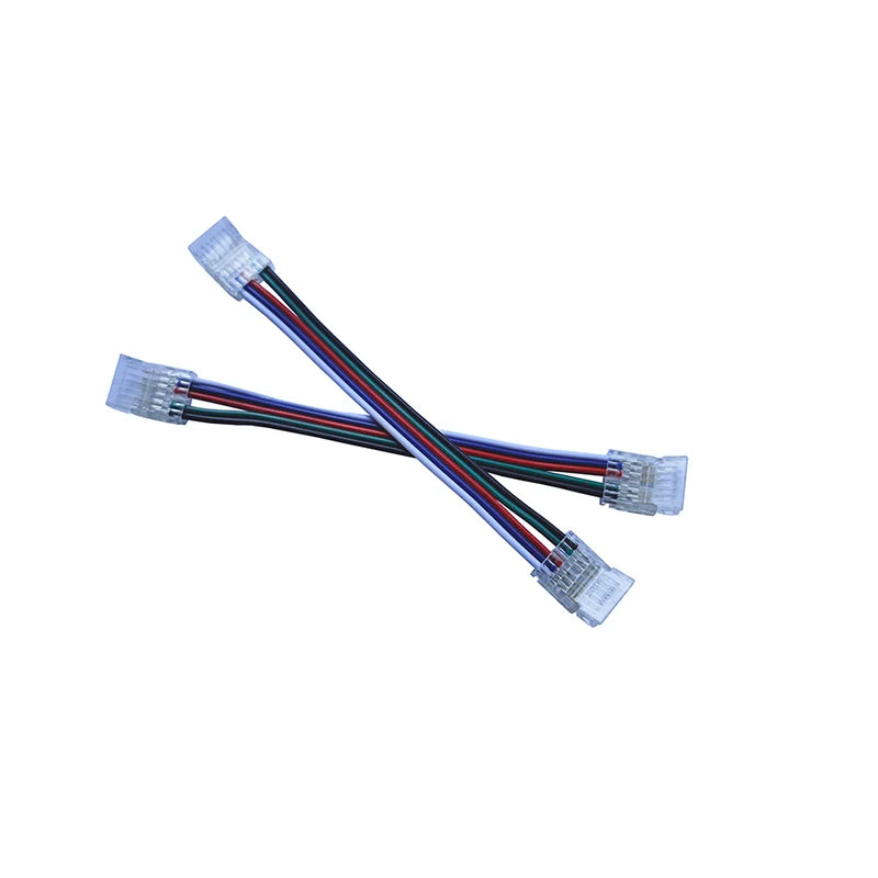b2b 5-pin LED strip connector with 10cm cable RGBW COB solderless connector