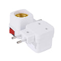 b2b LED bulb socket base holder EU US AU plug adapter on/off switch lighting accessories