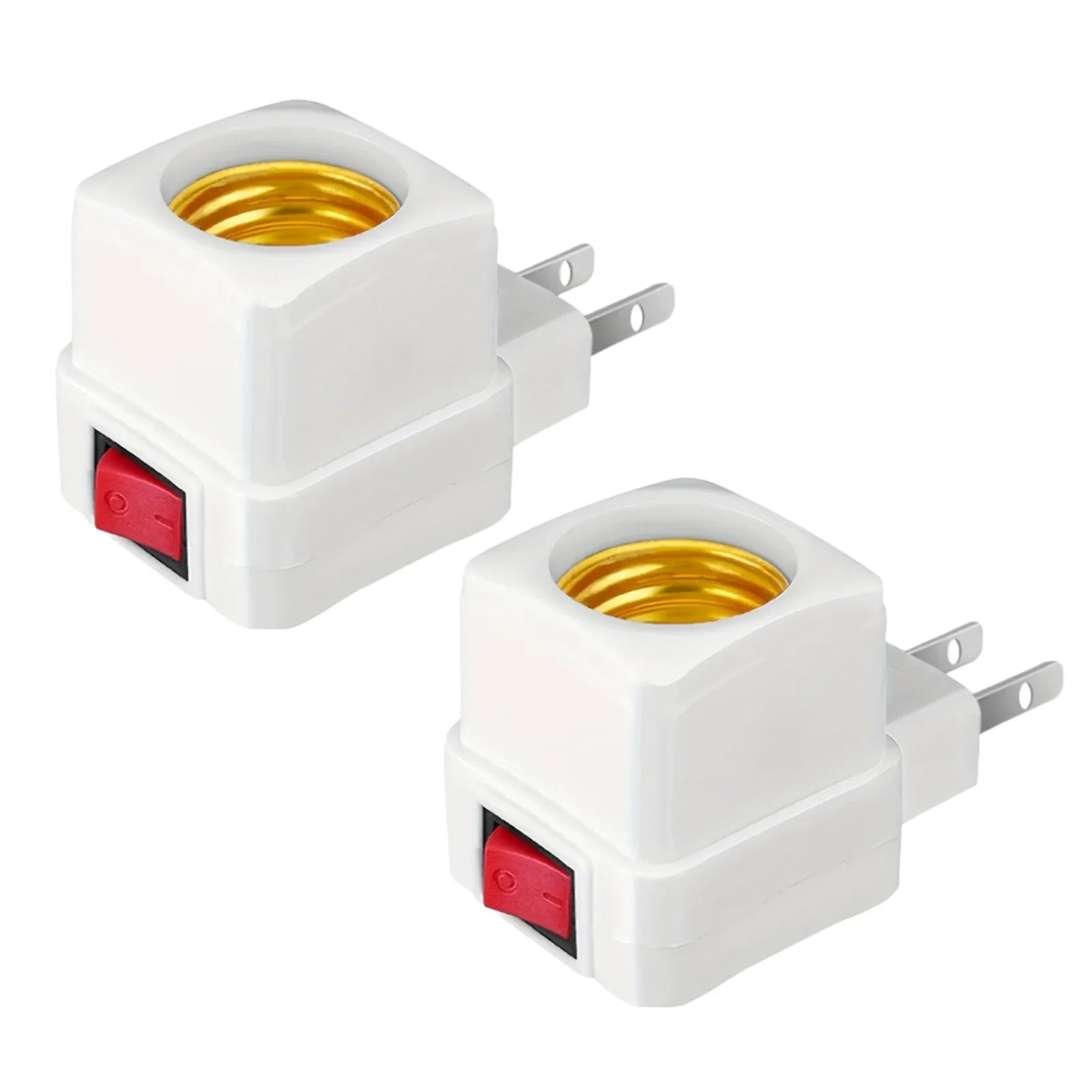 b2b LED bulb socket base holder EU US AU plug adapter on/off switch lighting accessories