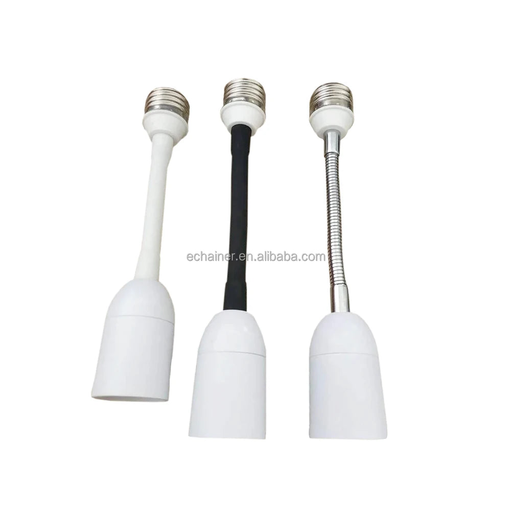 b2b High quality E27 to E27 with 20cm flexible cable lampholder