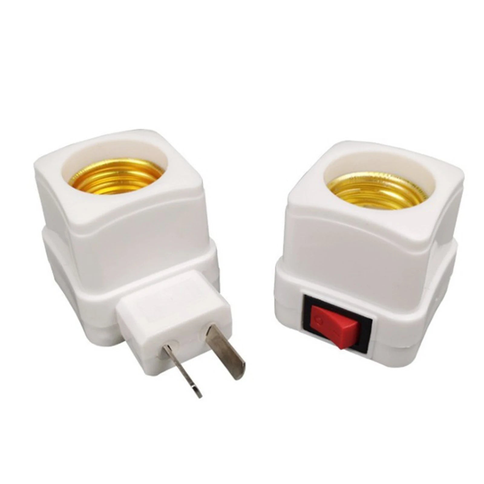 b2b LED bulb socket base holder EU US AU plug adapter on/off switch lighting accessories