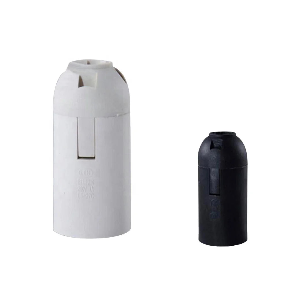 b2b Factory price plastic E14 plastic white or black lamp holder base