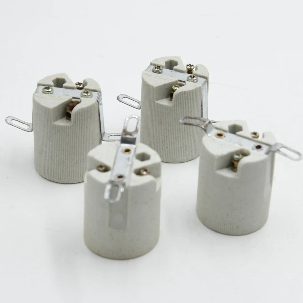 B2B Electric Decorative Ceramic Lamp Holder - E27 Ceramic Light Socket for Lighting Accessories  French: Douille céramique décorative électrique E27 - Accessoires d'éclairage pour prise en céramique B2B