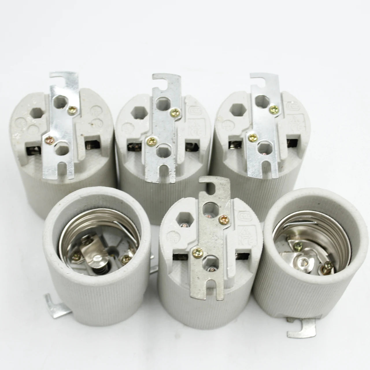 B2B Electric Decorative Ceramic Lamp Holder - E27 Ceramic Light Socket for Lighting Accessories  French: Douille céramique décorative électrique E27 - Accessoires d'éclairage pour prise en céramique B2B