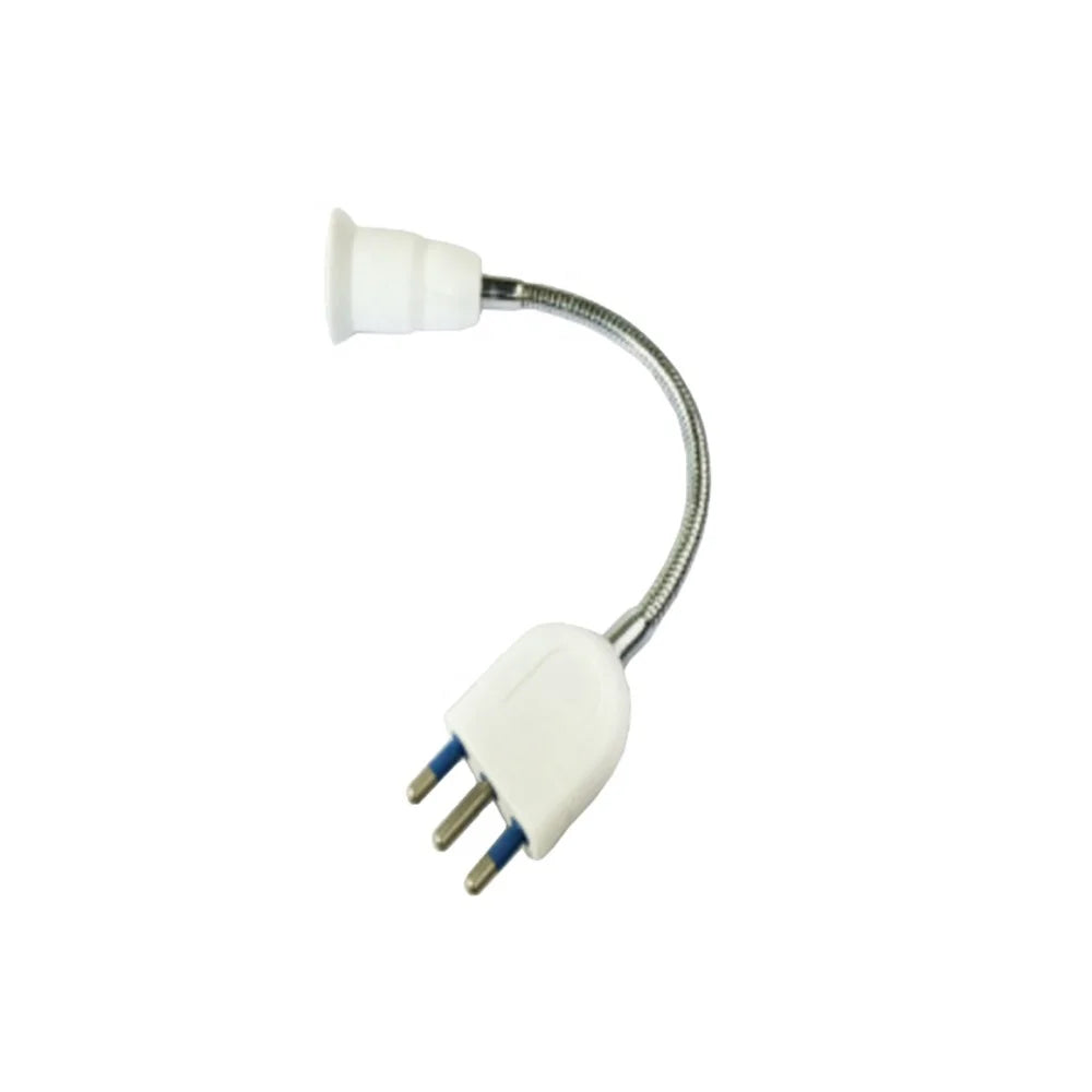 b2b Modern hot sale Italian plug to E27 20cm long 3-pin plug lampholder