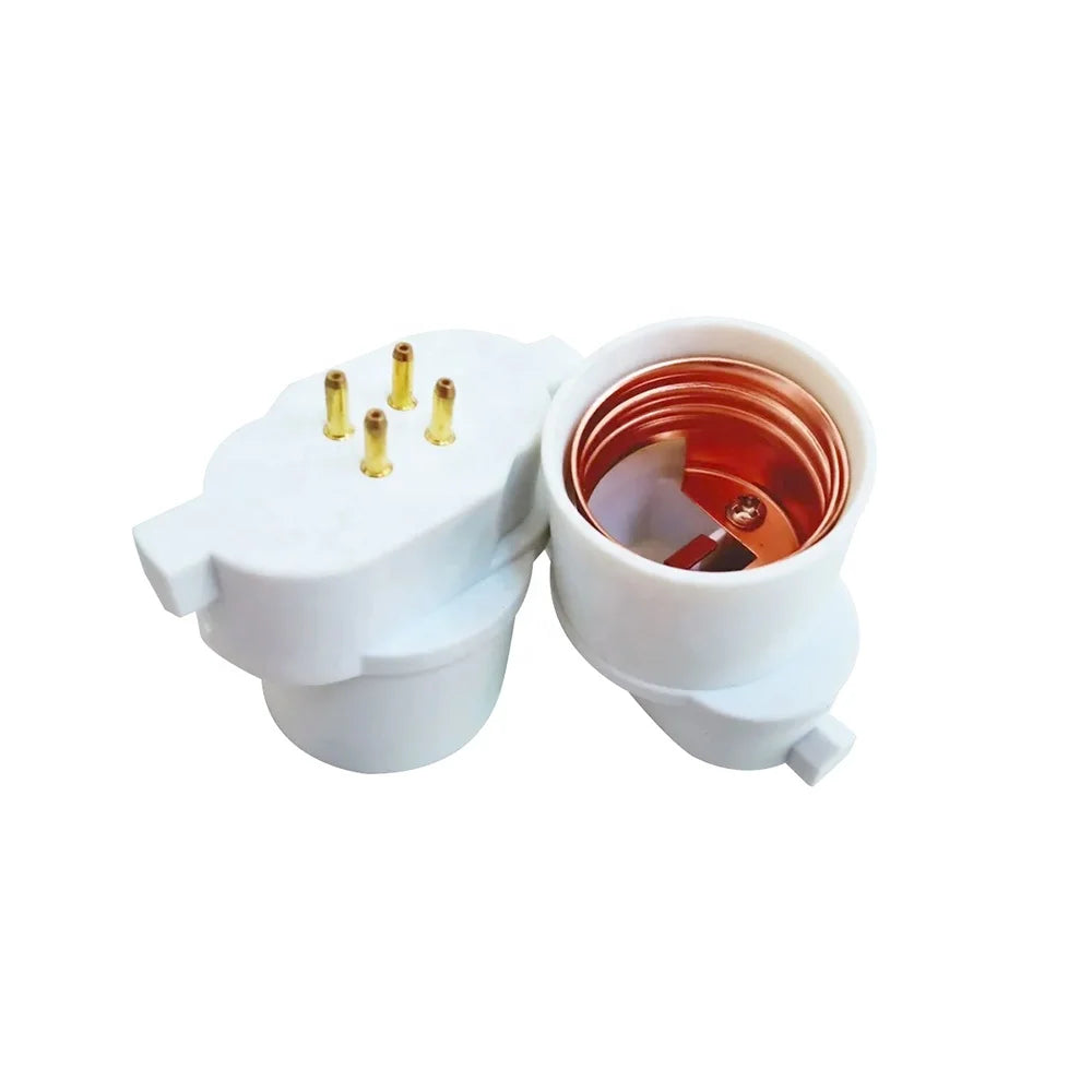 b2b Hot sale GY10Q to E27 white lampholder LED bulb socket