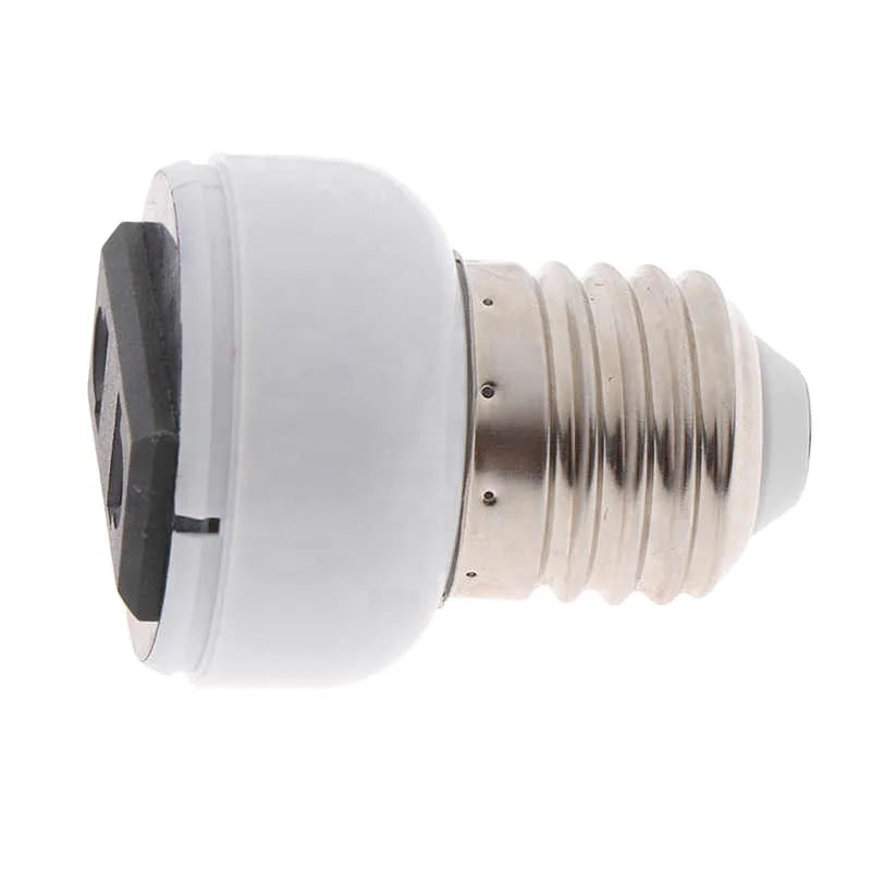 b2b E27 ABS US/EU plug high-quality connector accessory bulb holder lighting fixture bulb base screw adapter white lamp socket