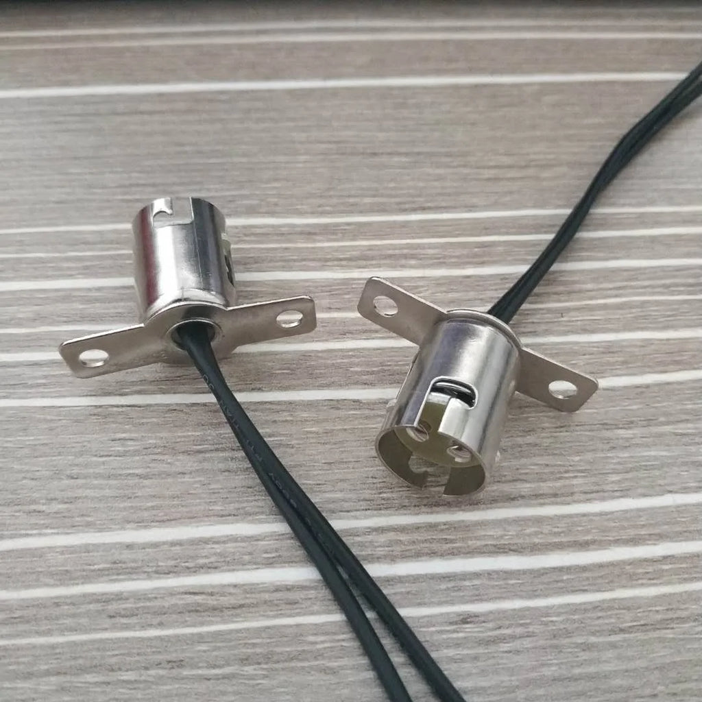 b2b BAY15D bulb socket with 15cm cable heat clamp BAY15D lampholder adapter