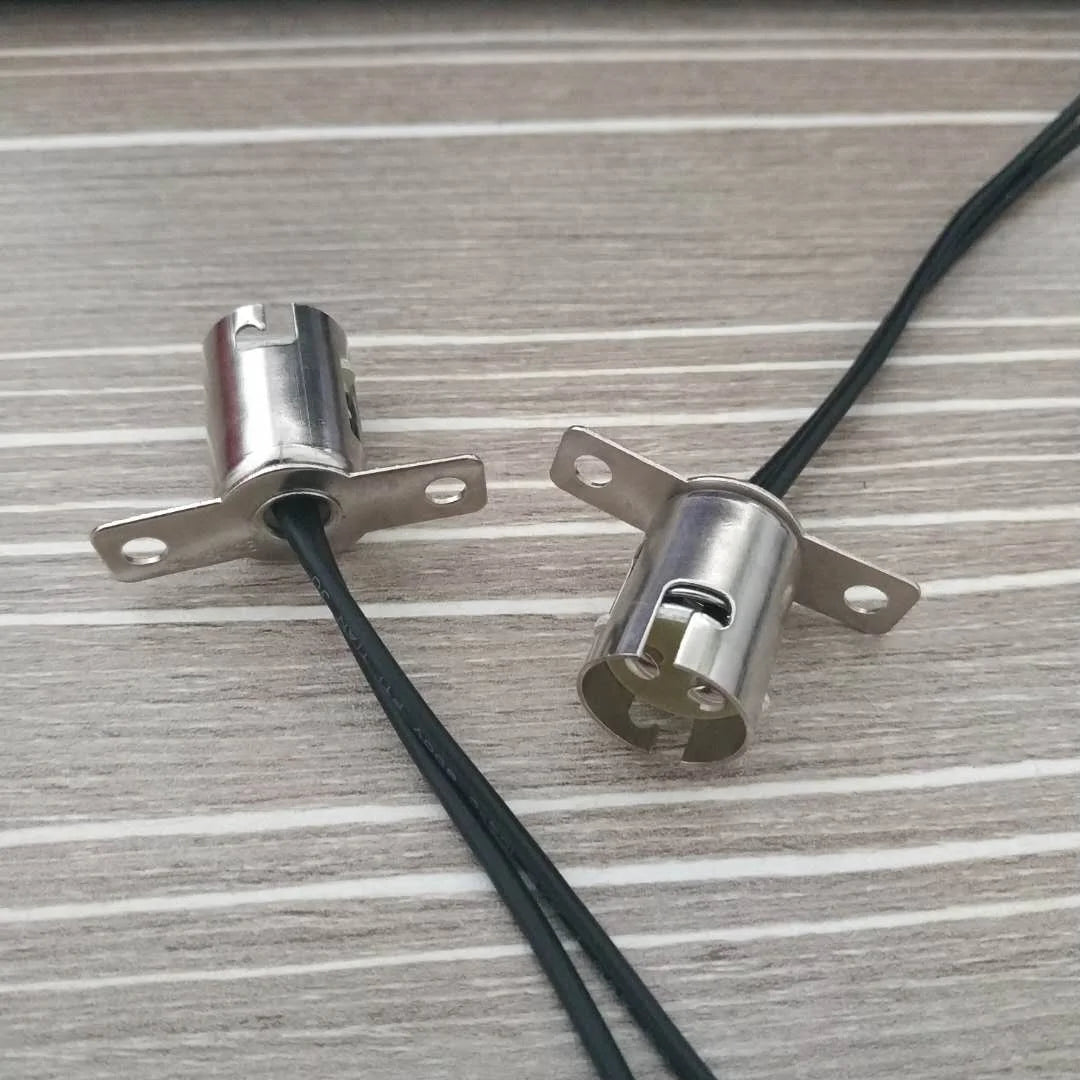 b2b BAY15D bulb socket with 15cm cable heat clamp BAY15D lampholder adapter