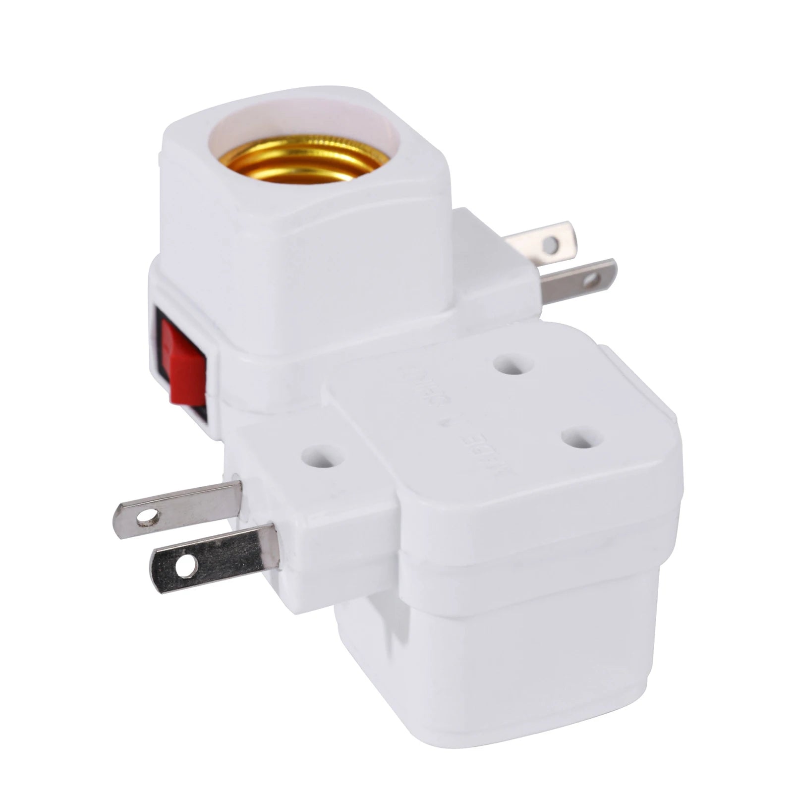 b2b LED bulb socket base holder EU US AU plug adapter on/off switch lighting accessories