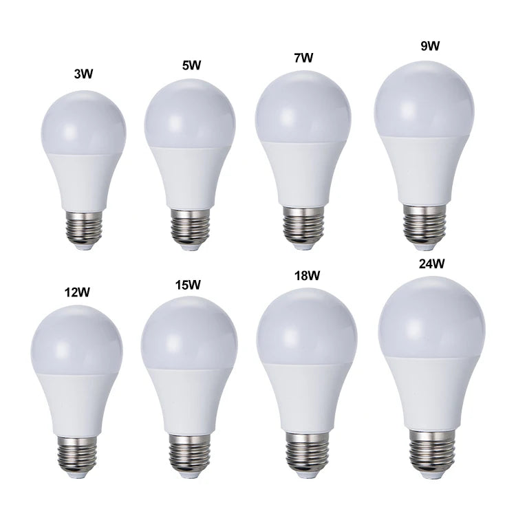 b2b China white aluminum body LED bulb raw material wholesale SKD kit 7W 12W 15W 18W LED bulb