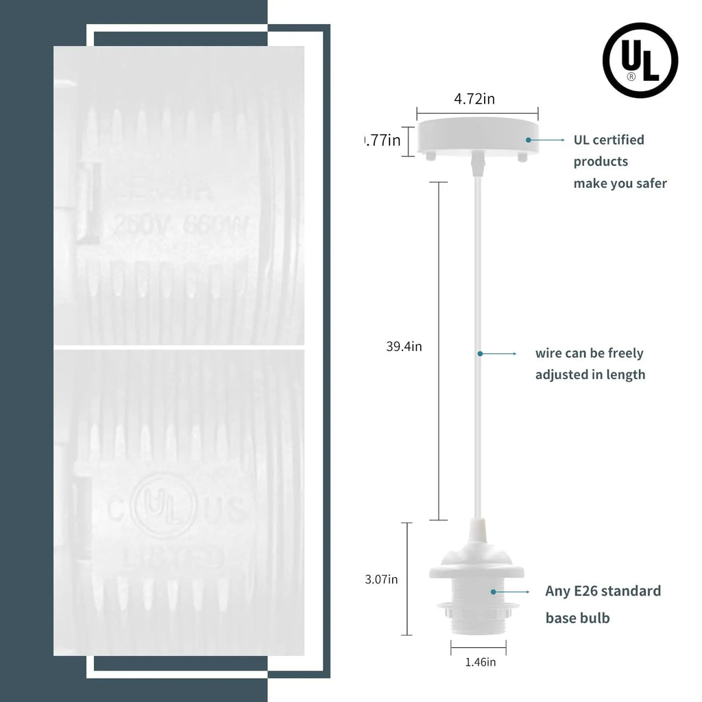 b2b high-quality E27 lamp holder large screw base exposed mounting lamp holder lampshade fixing LED bulb lighting accessories