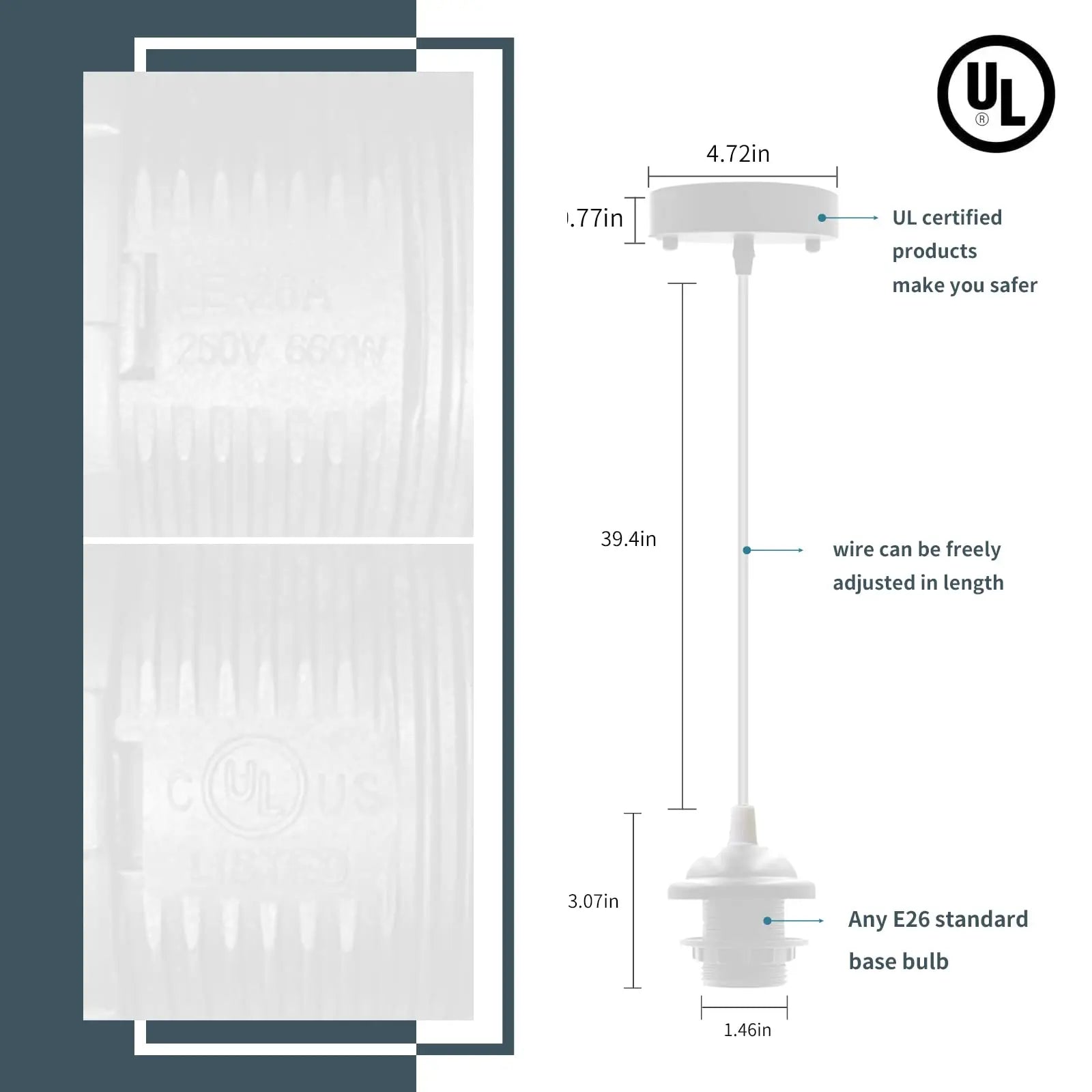 b2b high-quality E27 lamp holder large screw base exposed mounting lamp holder lampshade fixing LED bulb lighting accessories