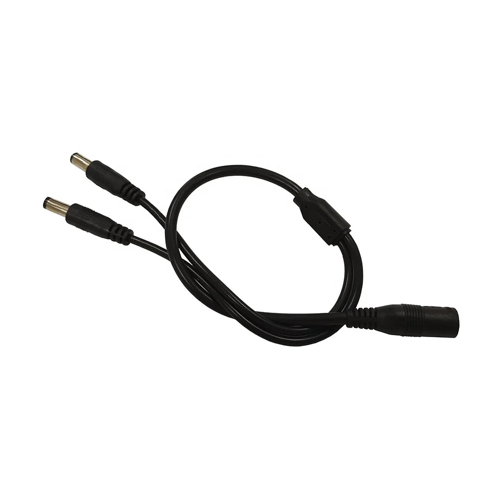 b2b PVC DC55211 bus bar with 3 male DC5521 wire power connector
