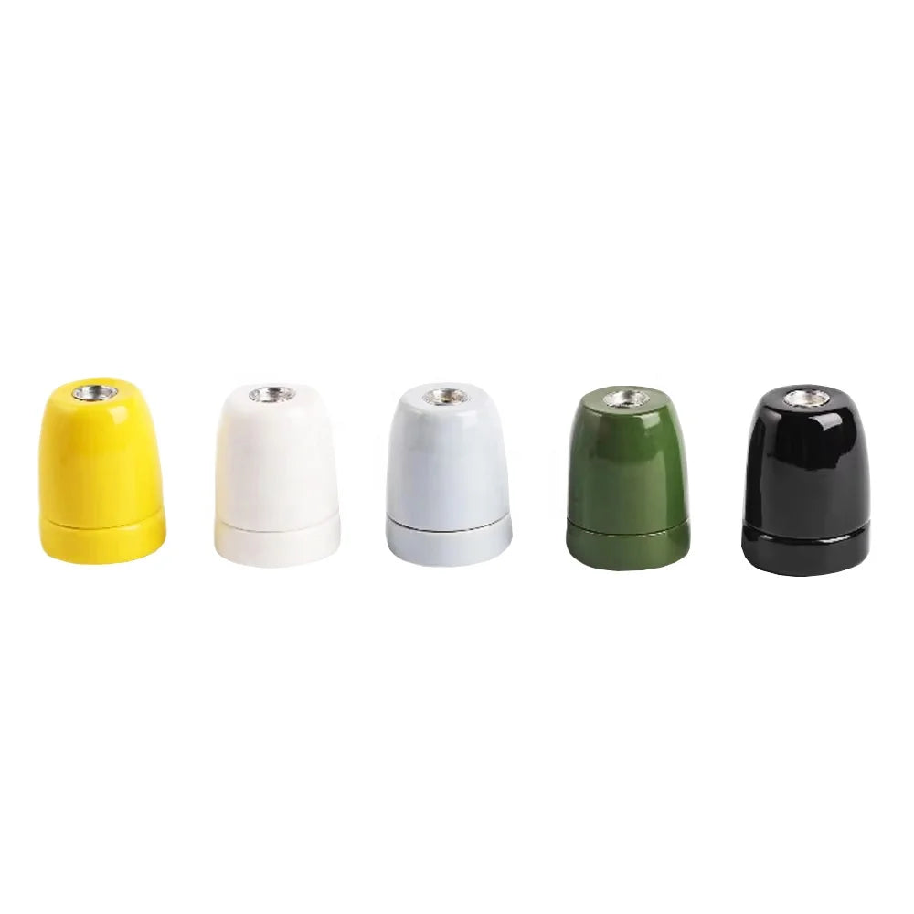 b2b Lampholder E27 ceramic colored glaze lampholder ceramic electric lamp socket lamp