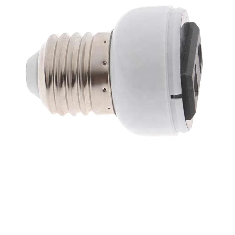 b2b E27 ABS US/EU plug high-quality connector accessory bulb holder lighting fixture bulb base screw adapter white lamp socket