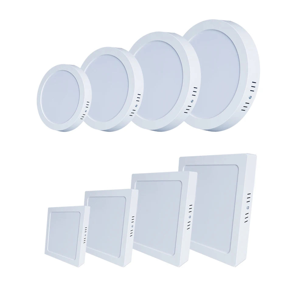 b2b 12w 18w 24w 36w indoor ceiling mount home custom shape LED surface round square LED panel light