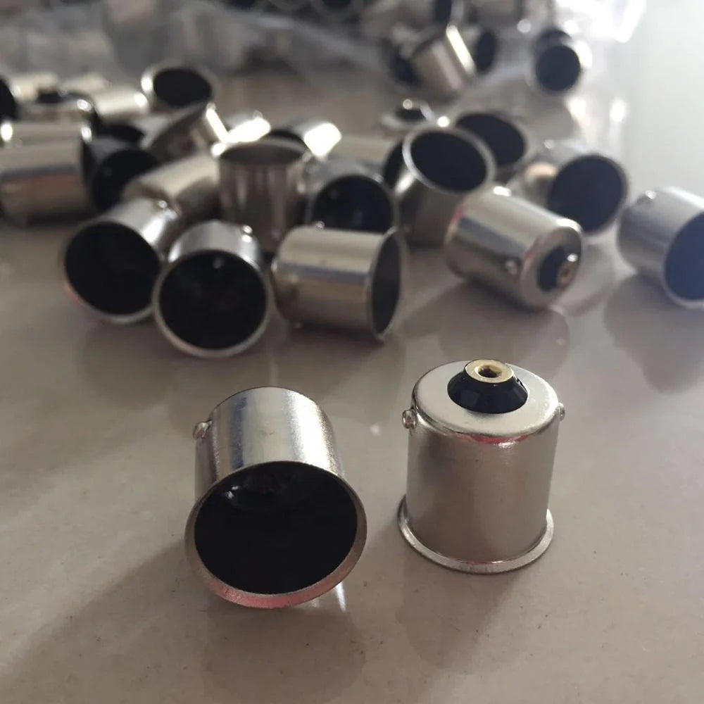 b2b B15S lamp cap iron or copper plated bayonet type B15S metal LED lampholder for automotive bulb management