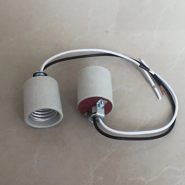 b2b E26 socket ceramic lampholder VDE or AWG #15cm length lampholder