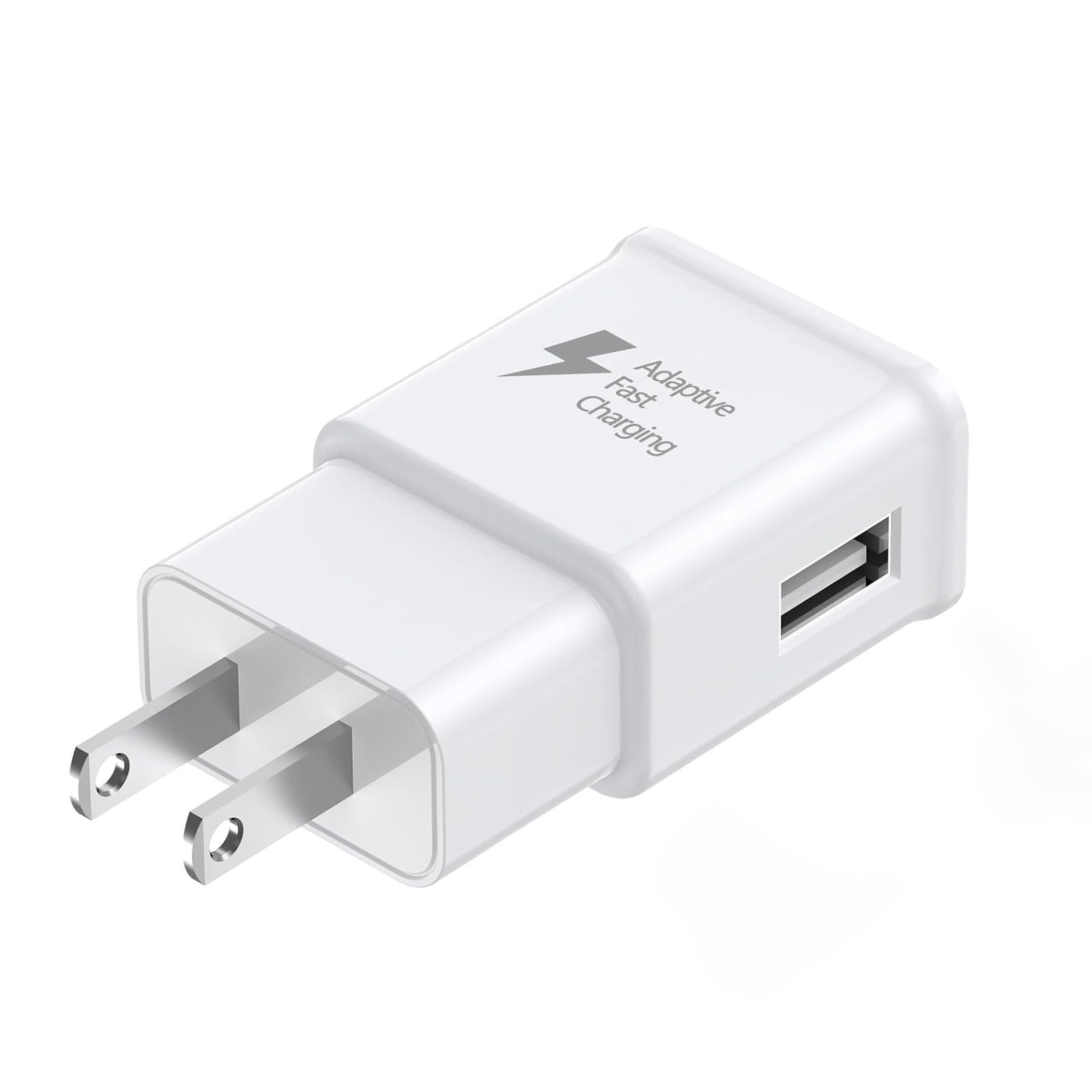 Charger Adapter Compatible with Samsung S25/S24/S23/S22/S22 Ultra/S21/S20/S10/S9/S8/S7/Edge/Note 10 Fast Charging (White, Black, Pack of 1/2)