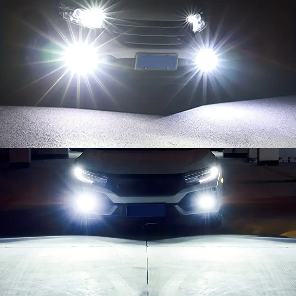 2Pcs H7 2835 12SMD LED High Beam Bulb Set White 6000K Bulbs