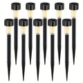 10/20-pack lawn lights solar ground插 lights, rust-proof small tube lights outdoor landscape lighting, multiple colors, suitable for courtyards, gardens, patios, beautiful lighting, easy to install.