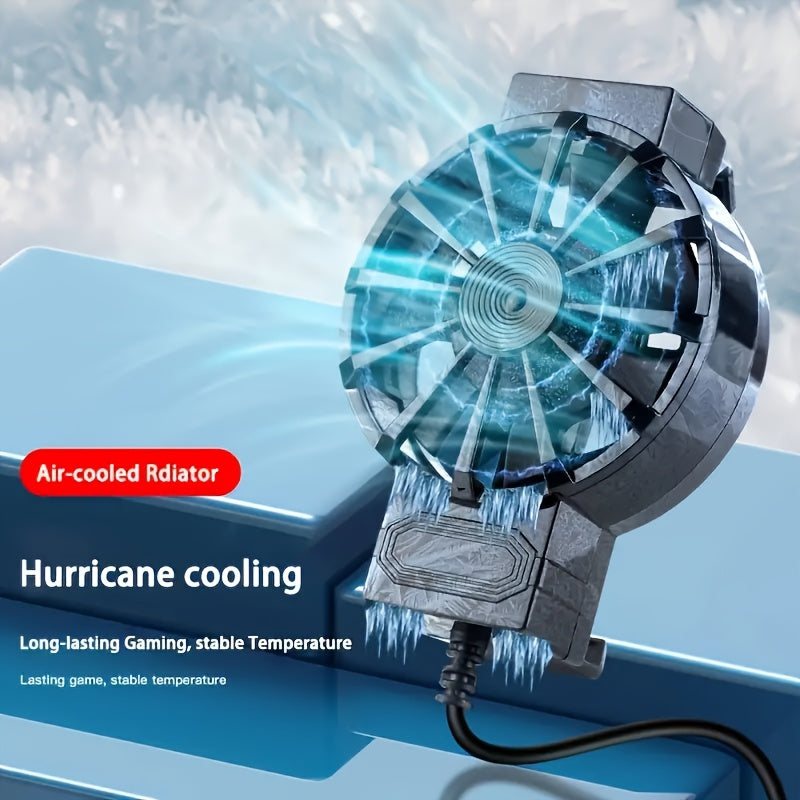 Portable Phone Cooler, External Cooling Accessory for iPhone & Android Smartphones, 1 Pack, Mini USB Powered High Performance Phone Fan Cooler, Compact Design Device Temperature Control, Must Have for Gaming Live Streamers & Tech Enthusiasts