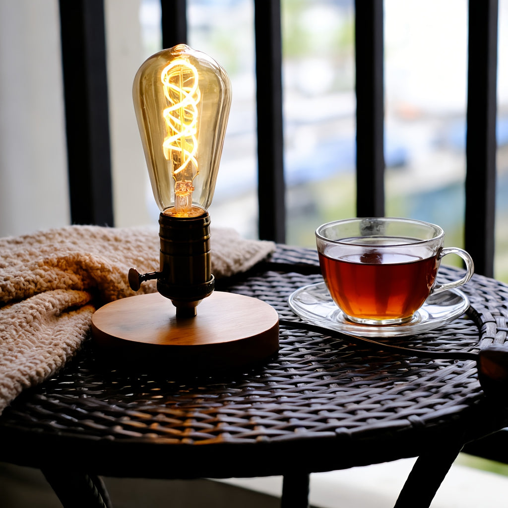 1-pack, ST19 vintage LED bulb, 2300K, dimmable, spiral filament, decorative glass, E26 base, perfect for home decoration