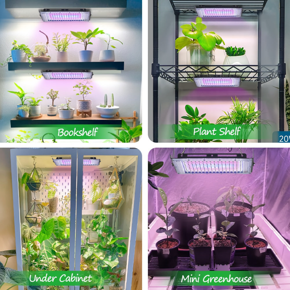 1-4 Pack 50/96/144 LED Full Spectrum Plant Grow Light, Ideal for Indoor Plant Seed Germination, Blooming and Fruiting, Equipped with 59 Inch Power Cord, USB Plug and Switch, Low Voltage 5V