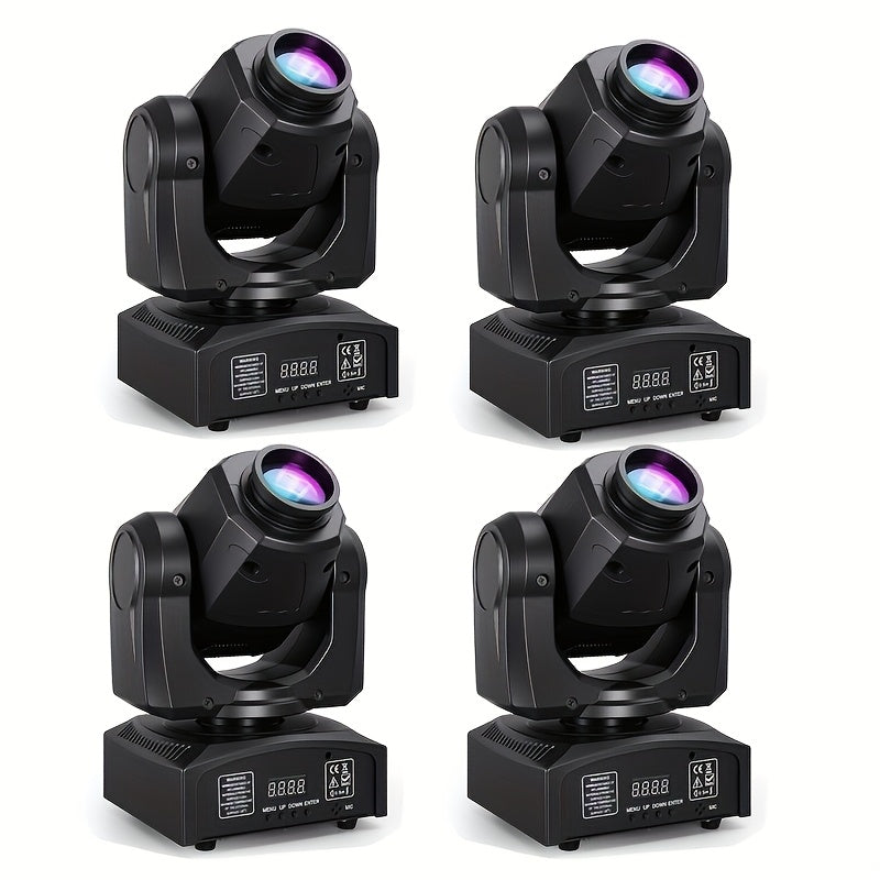 60W stage lighting moving head light, suitable for DMX512 interface, 8 gobos, 8 colors, sound control, 11 channels, 270° tilt, 540° pan, compact DJ light, suitable for weddings, disco, parties, club stage performances