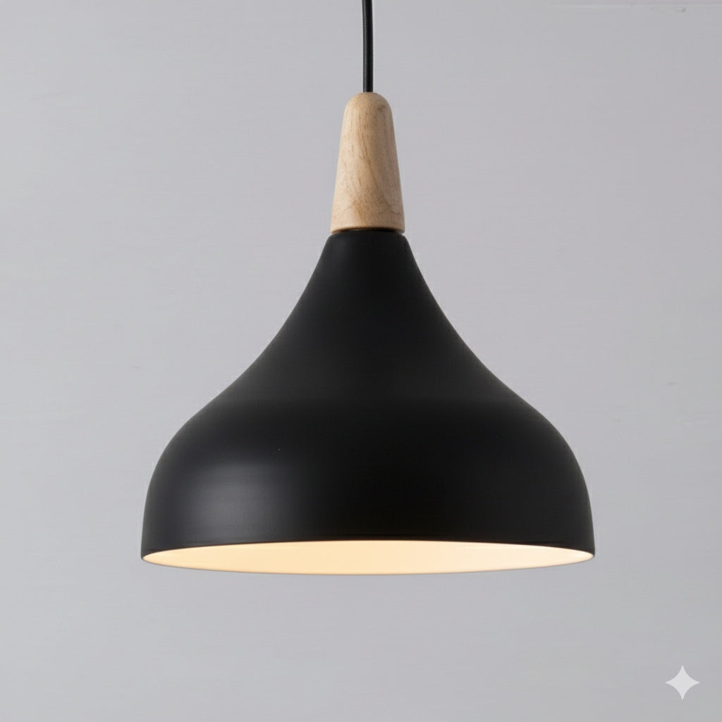 Nordic Modern Style Minimalist Single-Head Pendant Light, Height Adjustable, E27 Socket (Bulb Not Included), Macaron Style Pendant Light Suitable for Living Room, Bedroom, Dining Room, Children’s Room and Other Indoor Scenes