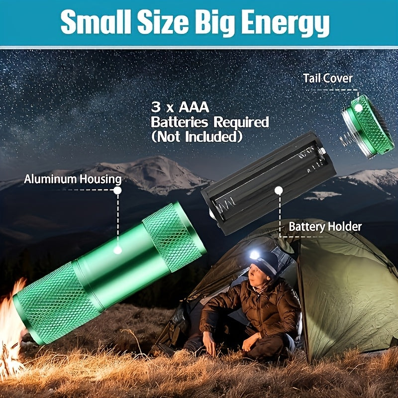 Bulk Mini Flashlights for Night Reading, Emergencies, Camping & Hiking – Bright Handheld LED Flashlight with Lanyard, Compact – Ideal for Power Outages, Parties, Hurricane Preparedness (Model Not Specified)
