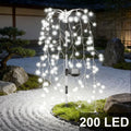 1件装 120/200颗LED太阳能烟花灯，具备8种照明模式，非常适合装饰庭院、花园、小径及景观布置。是派对、圣诞节和万圣节的理想选择。提供白色、暖白色或多彩可选