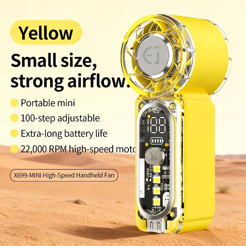 MINI Compressed Small Air Blower, Lightweight Body, Powerful Wind & Portable Design, Equipped with Minil100 Gear, High-Speed Motor Adjustable up to 22,000 RPM, Long-Lasting Battery