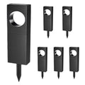 Solar Outdoor Light 6/4-Pack, High-Brightness Pathway Outdoor Light, Moon-Shaped Landscape Effect, Automatic On/Off, Suitable for Outdoor Courtyard Garden Path, IPX5 Solar Pathway Light Outdoor (Warm White Light)