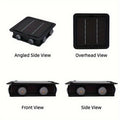 2-Pack Solar Wall Washer Light, 2200mAh Battery, Solar Outdoor Light, Solar Wall Light, Adjustable Solar Panel, 12-Hour Runtime, Suitable for Halloween, Garage, Garden, Porch, Courtyard, Villa Decoration