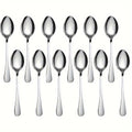 12-Piece Stainless Steel Dessert Spoon (5.39in) – Mini Ice Cream Spoon, Coffee Spoon, Fine Tea Spoon – Small Stainless Steel Spoon, Cutlery Set – Perfect for Home, Kitchen, Restaurant, Afternoon Tea