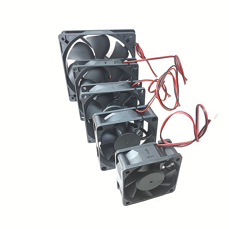 5V 12V 24V Computer Cabinet Cooling Fan, 5/6/7/8cm 3.54Inch 4.72Inch High Airflow Inverter Silent Power Supply Fan