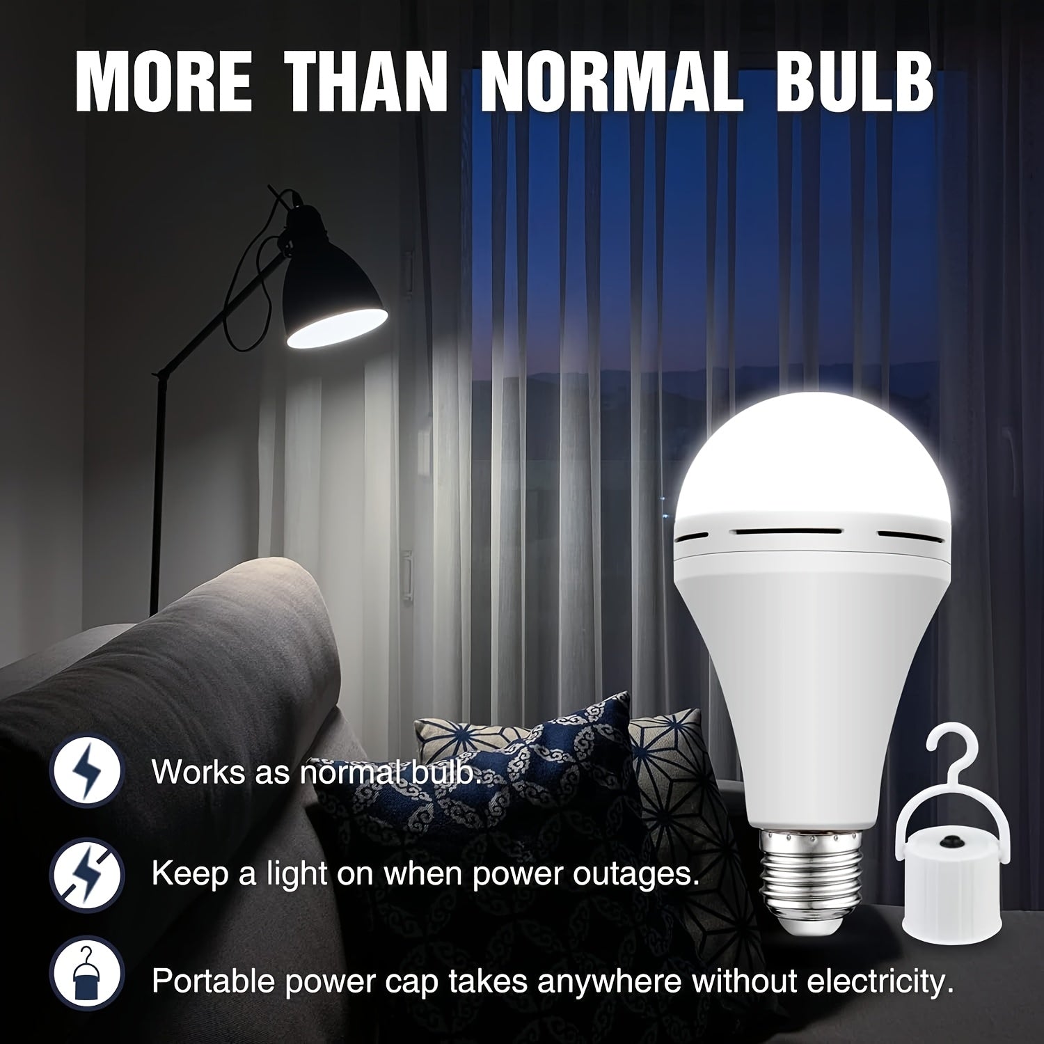 E26/E27 rechargeable bulb