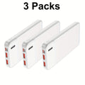 3-Pack Power Bank Portable Charger 10000mAh, PD 22.5W Battery Pack, Slim, Portable.(3 Packs)