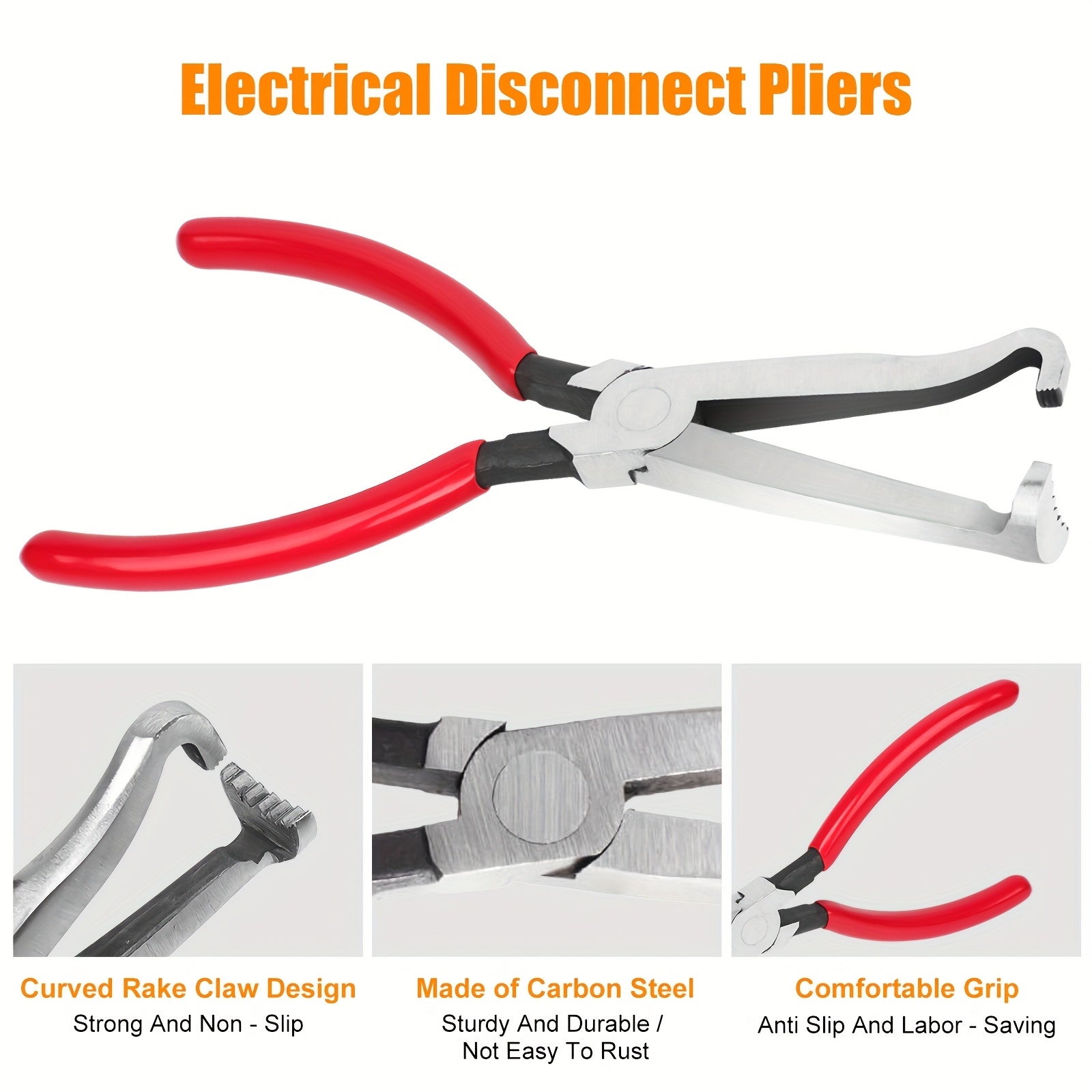 Electrical Disconnect Pliers & Connector Separator, Automotive Terminal Connector Removal Tool Set, Disconnect Tool, Electric Pliers for Quick Wire Disconnect, Plug Separator