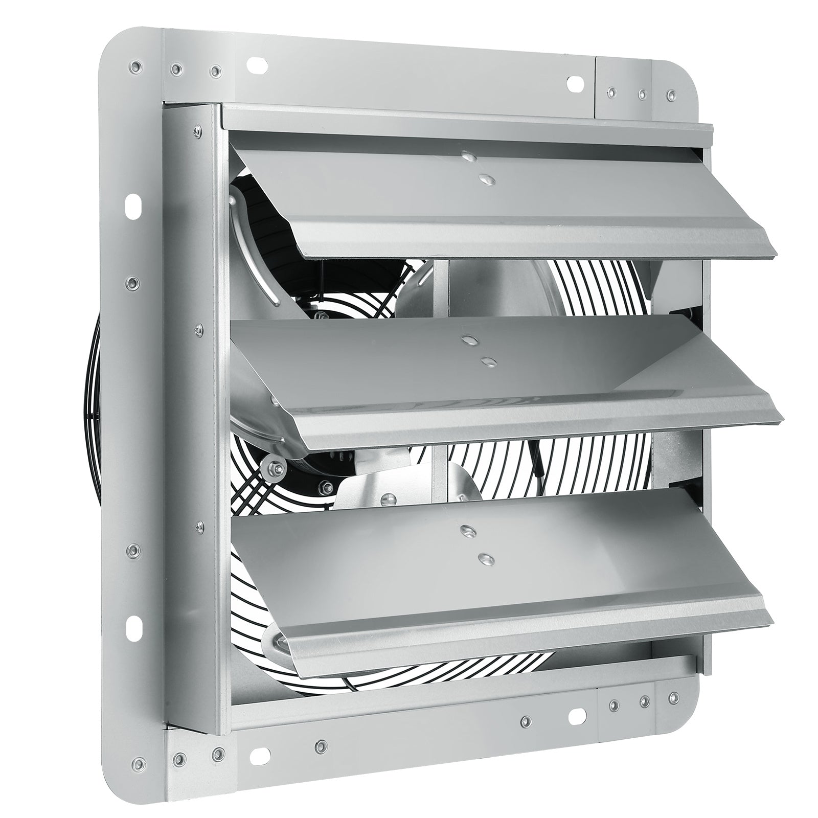 VEVOR 12" Shutter Exhaust Fan with Speed Control - AC Motor, 1000 CFM, Easy Wall Mount Installation, for Greenhouse, Garage and Shed, US Plug
