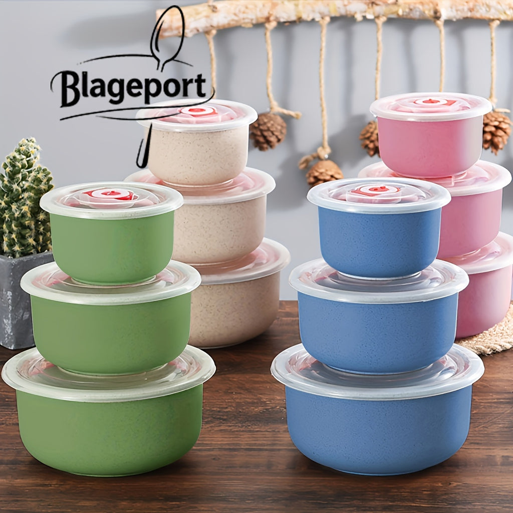 3 Pack Sealed Food Storage Containers, Fresh Keeping Small Bowls, Multi-size Airtight Food Containers