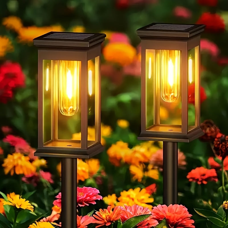 12/8 Outdoor Solar Channel Light, Warm Light LED Courtyard Lawn Sidewalk Decorative Bright Light, Solar Outdoor Lighting Lamp