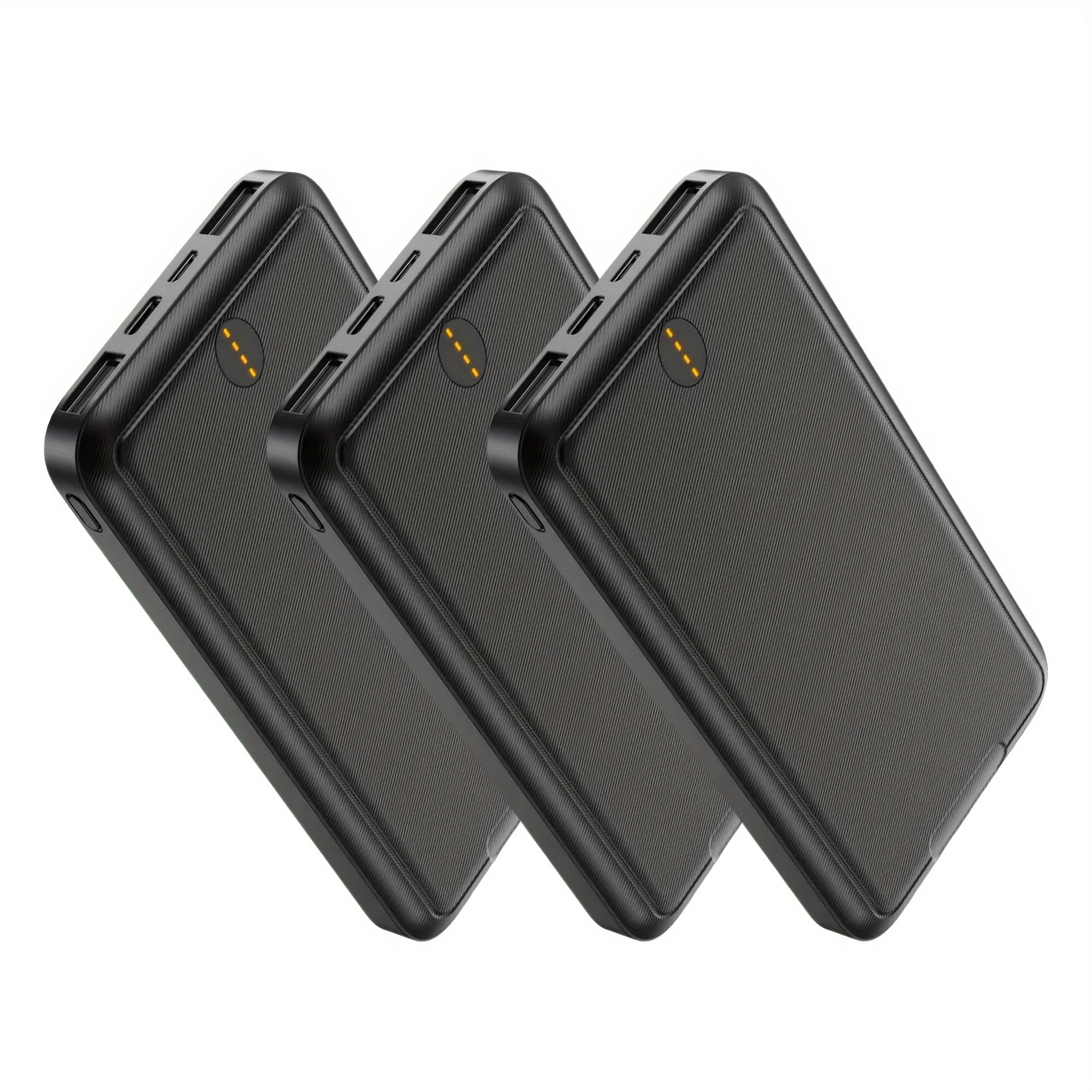 Christmas Carnival Price! 3 Sets Of 10000mAh Power Banks, 5V3A Fast Charging, Suitable for Both Mobile Phones And Tablets