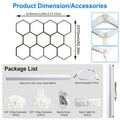 LED hexagon garage light, barbershop ceiling light, shopping mall energy-saving lighting lamp, 11 holes 46 tubes, DIY honeycomb tube shapeable, ultra-bright effect LED tube AC100-265V, suitable for energy-saving lighting in garages, gyms