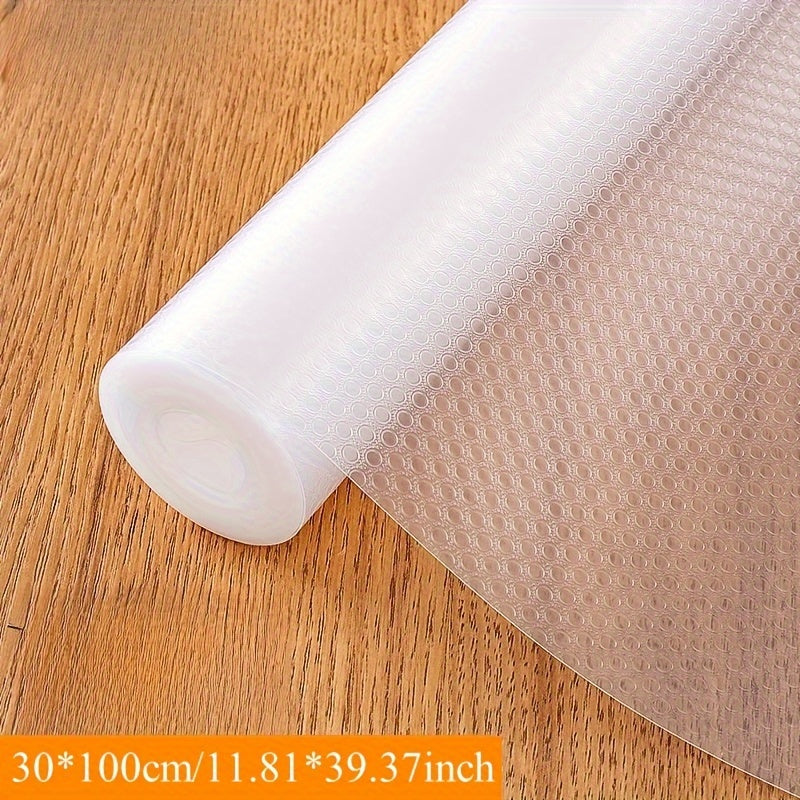 1卷防水防潮抽屉垫，用于厨房橱柜，台面和衣柜-鞋柜专用纸，防水防潮EVA橱柜垫厨房，冰箱，衣柜-防滑和可切割